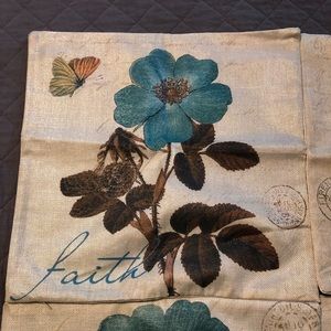 Decorative set of 4 pillow covers 18 x 18